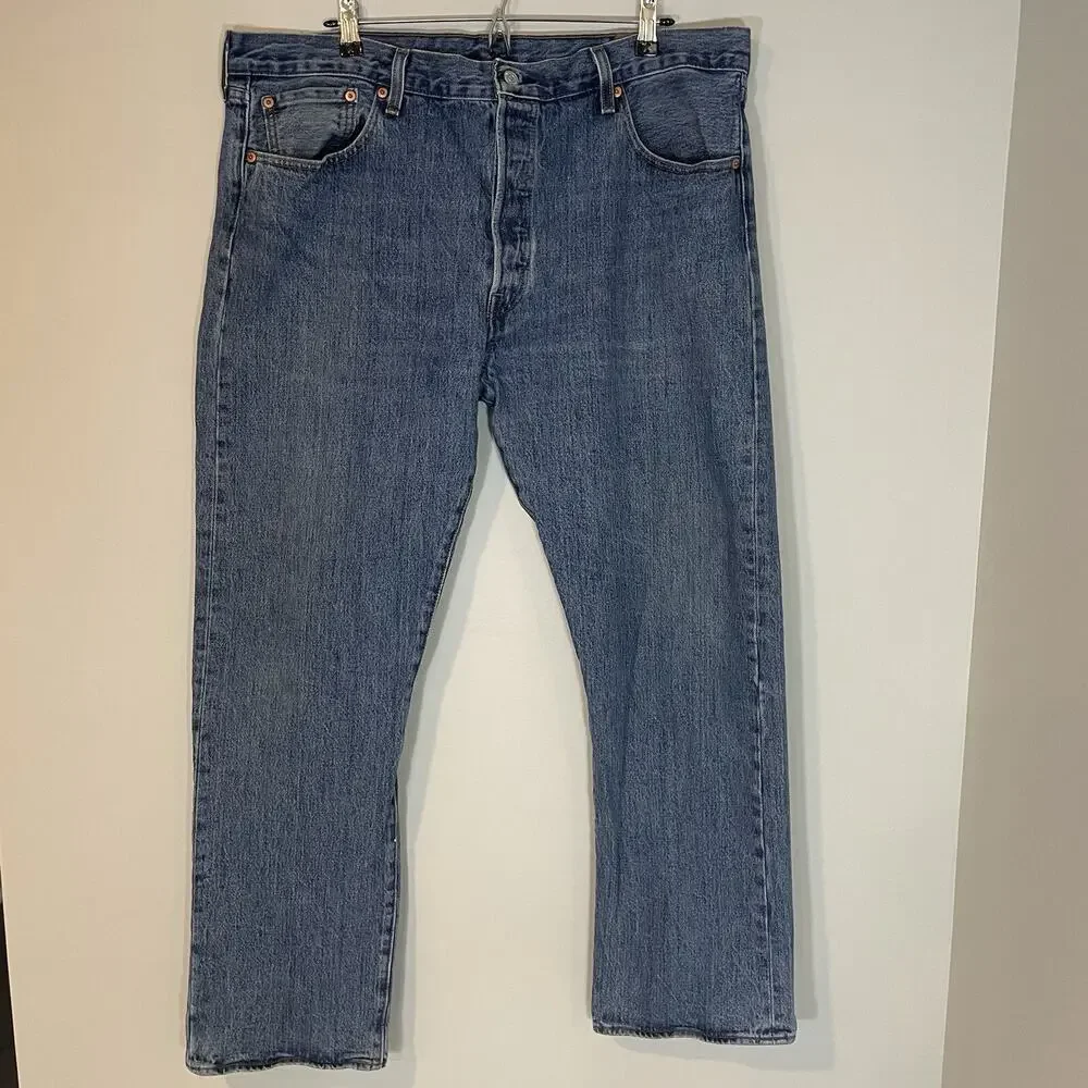 Vintage Levi's 501 Jeans Mens Button Fly Size 40x32 Straight Leg Denim Y2K